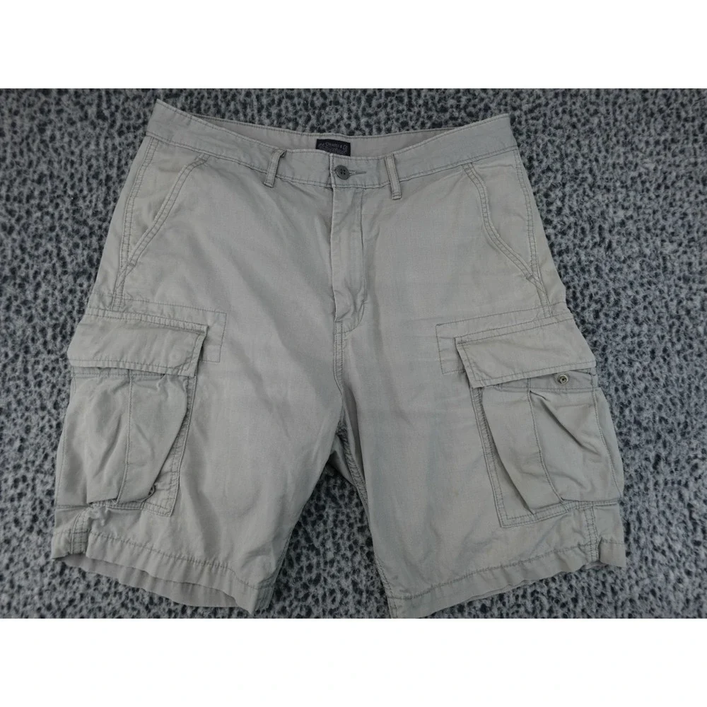 Levi's Cargo Shorts Mens W33 Grey Good Ripstop Utility Multi-Pocket 23251-0052‎
